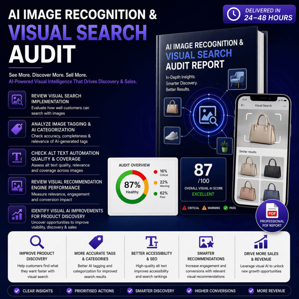 AI image recognition audit report infographic