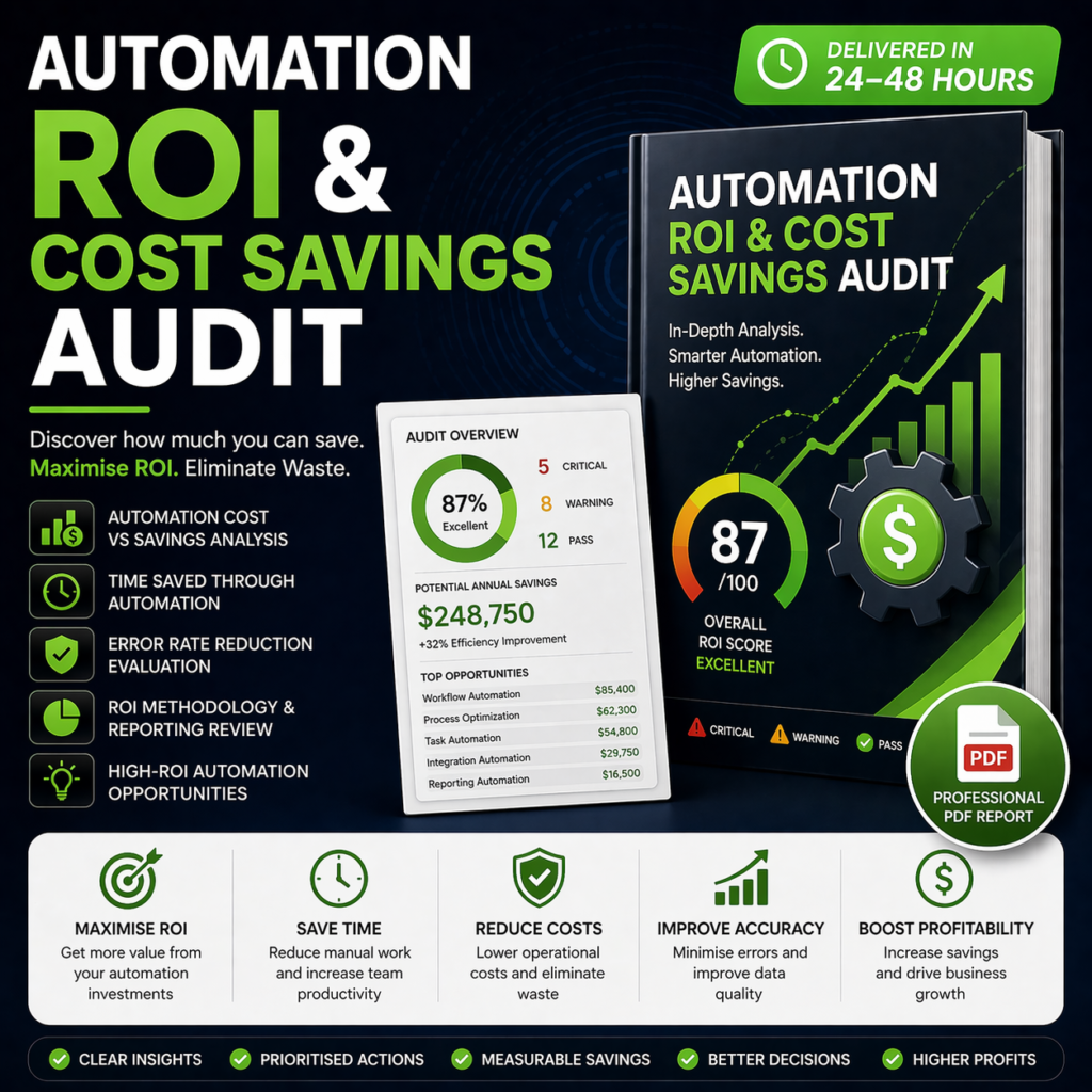 Automation ROI & Cost Savings Audit